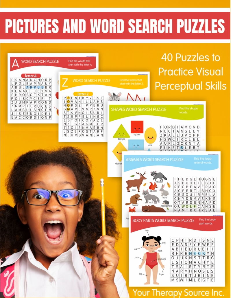 Easy Word Search Puzzles with Pictures