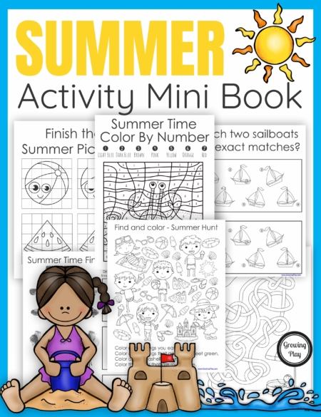 The Summer Puzzle Book digital download includes 25 puzzles. mazes, and more all with a fun Summer theme.  No prep needed