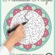 The Mandala Mazes PDF packet includes 12 black and white calming mazes for children to color and solve while they practice their self-calming and attention skills.