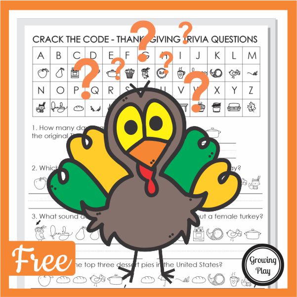 Looking for a family friendly activity for this Thanksgiving? This Thanksgiving trivia printable PDF is a FREE cryptogram puzzle