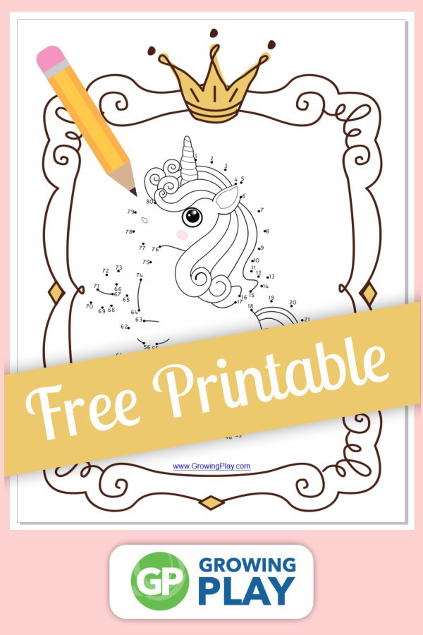 Looking for a quick, connect the dots unicorn printable to entertain the kids? This dot to dot unicorn activity is a FREE printable