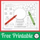 The FREE printable Christmas Puzzles are a one page black and white puzzle page can be downloaded for free at the bottom of the post.