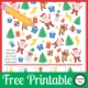 Looking for a quick, colorful, printable to entertain the kids? This I Spy Christmas puzzle is a FREE printable to challenge your children or students.