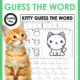 Want to learn how to draw a cute kitten and play a game all at one time? This Kitty Guess Draw and Guess the Word game does just that! 