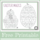 Need a nice, quiet activity for the kids? This Easter Maze PDF freebie is perfect!