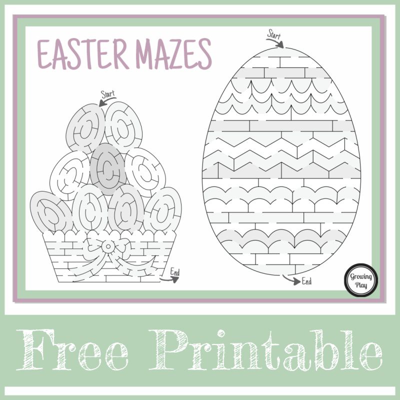 Need a nice, quiet activity for the kids? This Easter Maze PDF freebie is perfect!