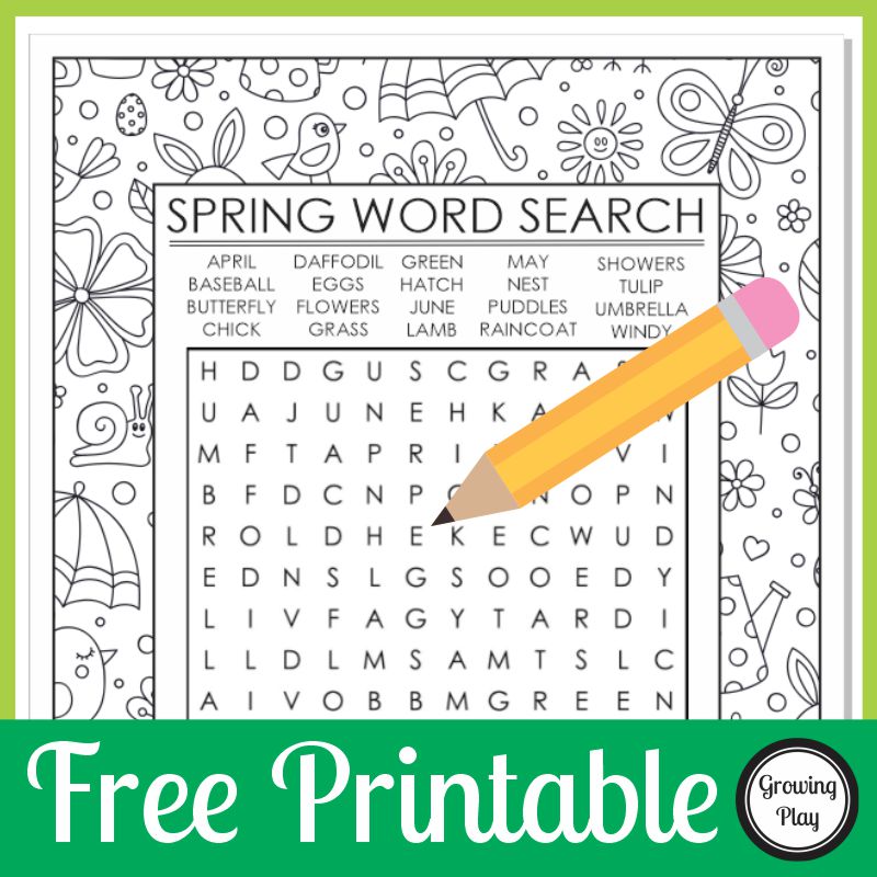 Looking for a fun Free Printable Spring Word Search with a twist to entertain the kids? Download your free copy below!