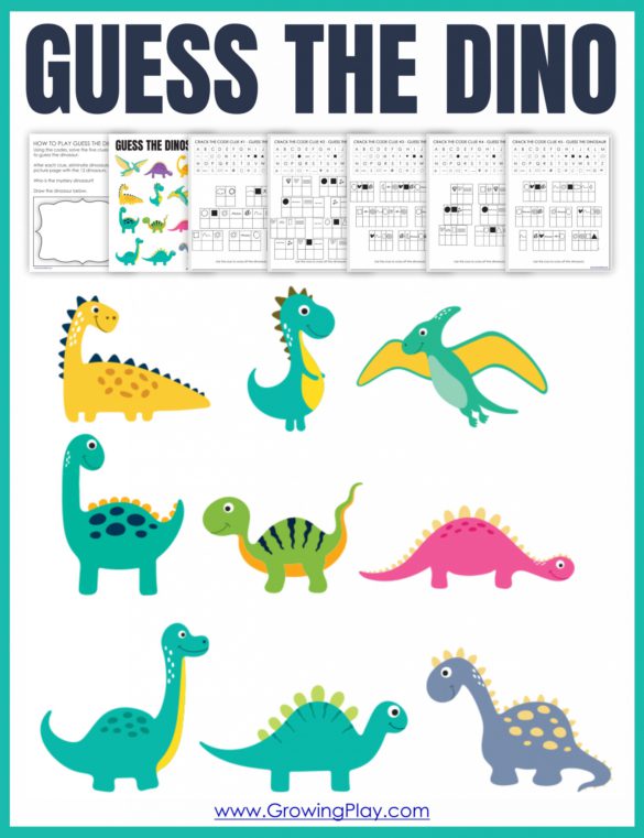 This dinosaur puzzle game will have your students deciphering the 5 clues to figure out the mystery dinosaur!