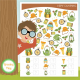 Here is a fun I Spy Camping printable to entertain the kids on rainy days or during your camp theme from Growing Play.