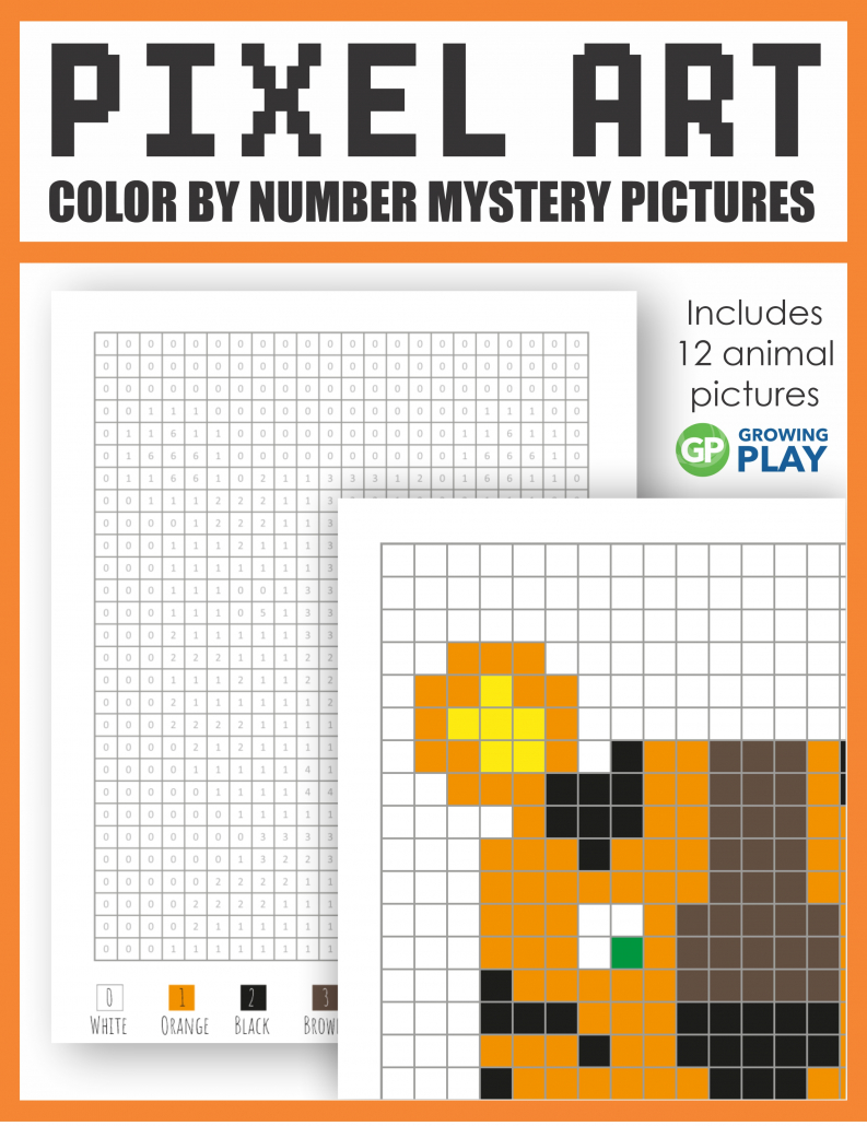 Pixel Art Color By Number - Animal Edition