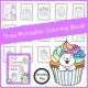 If you love sweets and cats, you will love this cupcake coloring pages PDF free printable packet. Download it for FREE from Growing Play.