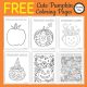 Pumpkin coloring pages for kids are a fun activity before Halloween or anytime in the Fall. Download your FREE copy today from Growing Play.