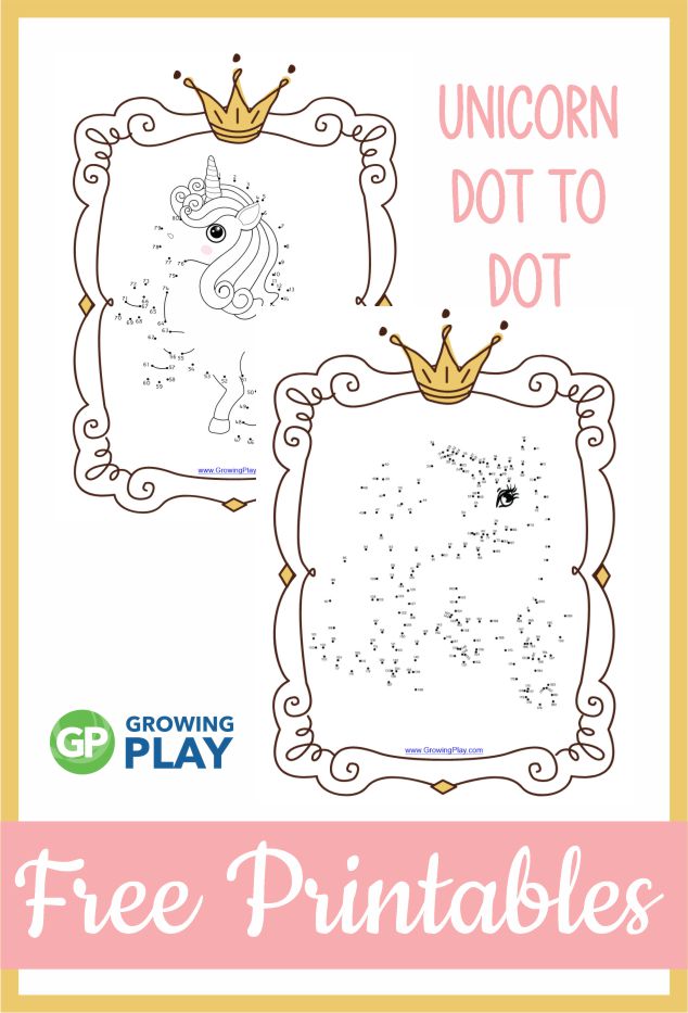 FREE Unicorn Dot to Dot Puzzle - Connect the Dots Unicorn Freebie