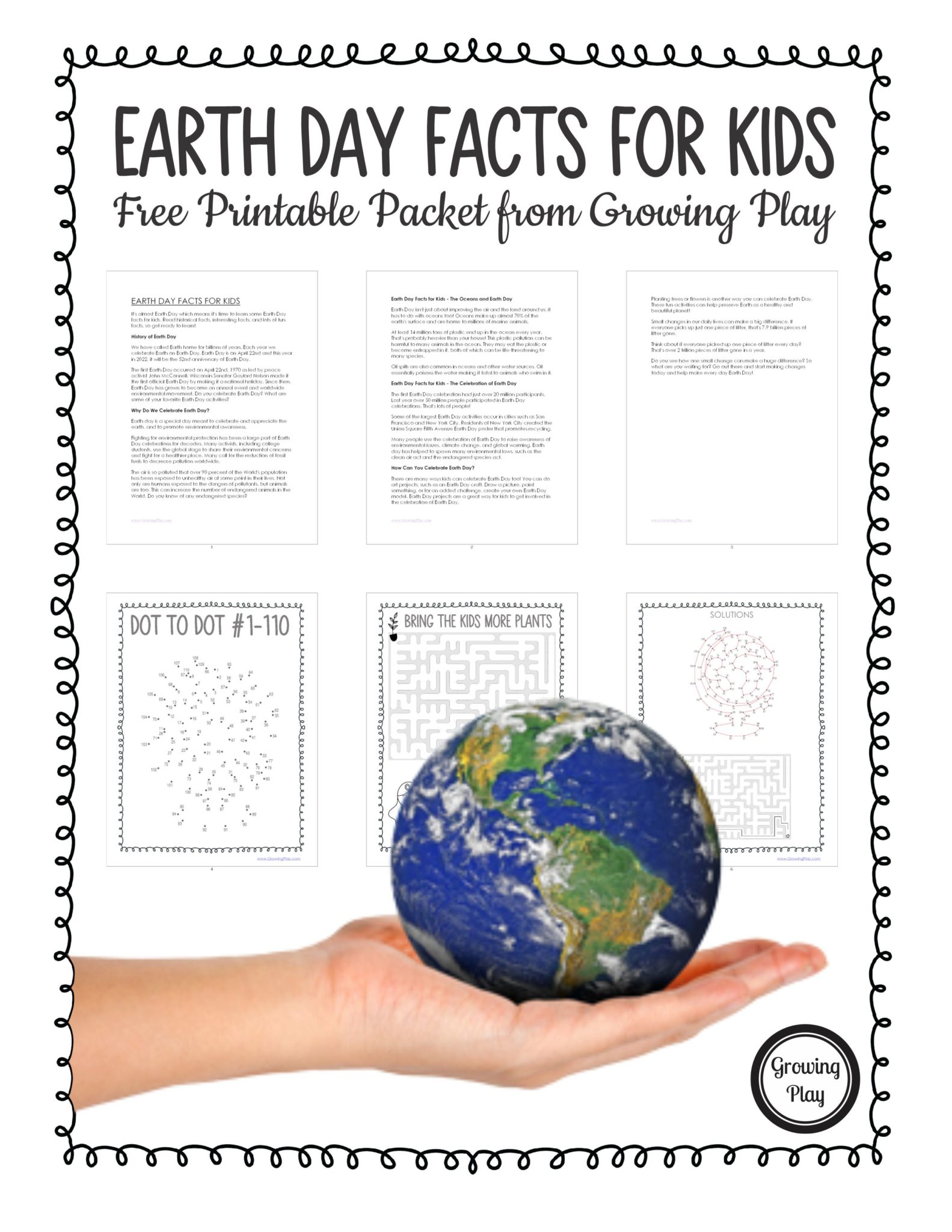 It's almost Earth Day which means it's time to learn some Earth Day facts for kids. Download your free packet today.