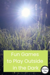 Instead of sitting in front of the television at night, your friends and family can join for fun games to play outside in the dark