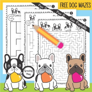 Do your kids love dogs as much as mine do? If so, they're going to love these Dog Maze PDF free printables!