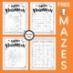 Halloween maze free printable