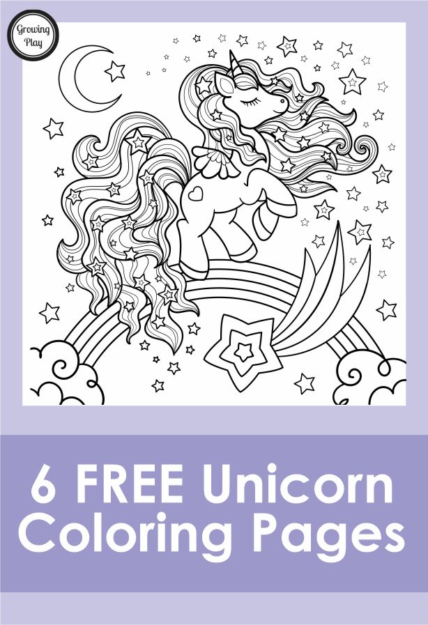 We've got a bunch of free, printable fancy unicorn coloring pages for you to enjoy. Download your copy from Growing Play.