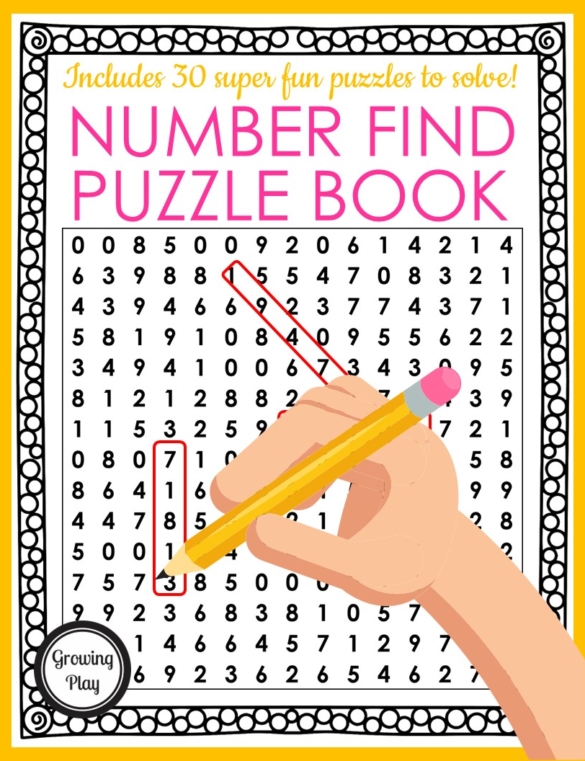 Number Find Puzzle Packet