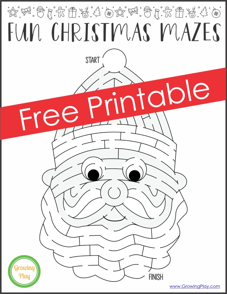 Are you in search of a super fun and festive Christmas maze printable? You have come to the best place to find Christmas printables for kids.