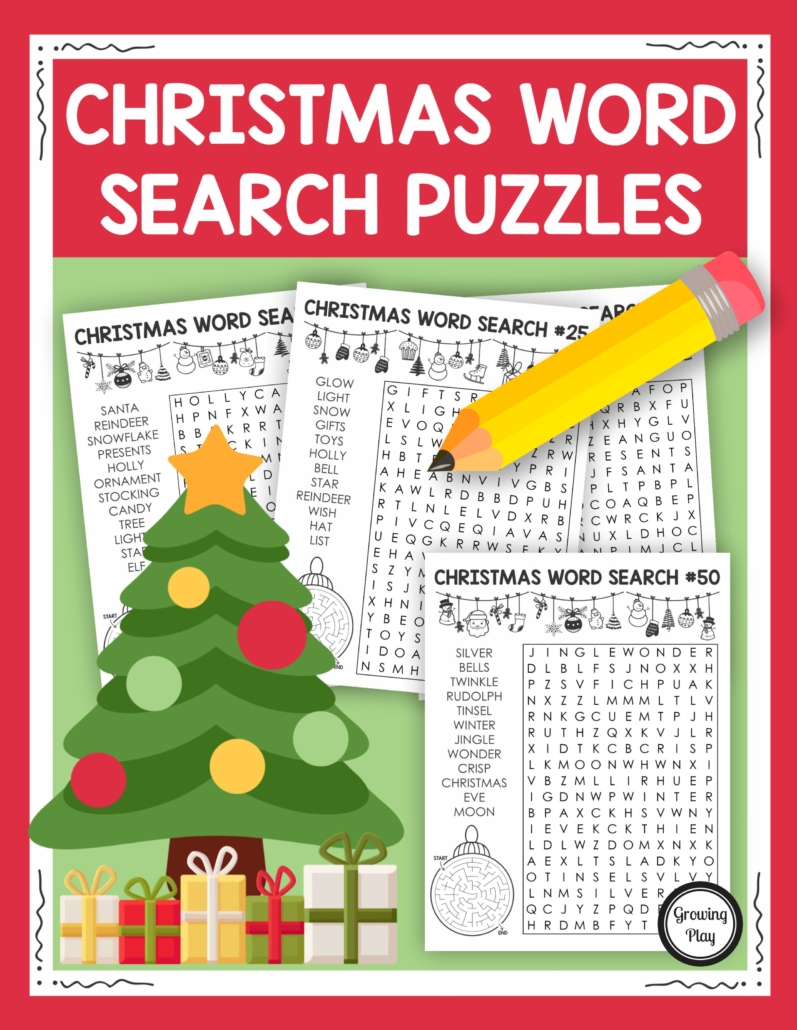 Christmas Word Search for Kids