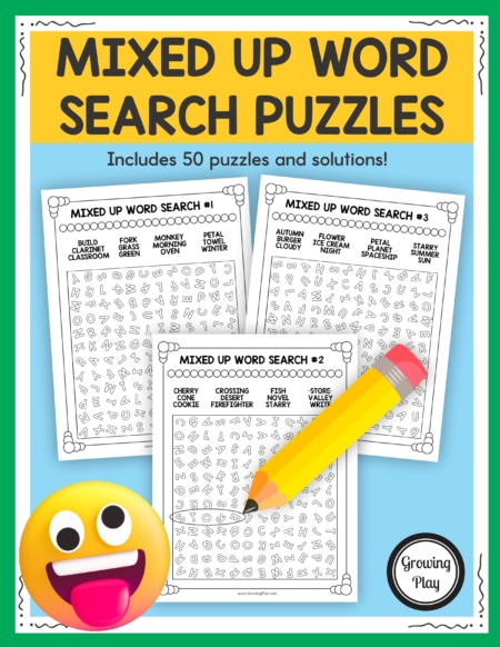 Mixed Up Word Search Puzzle Packet